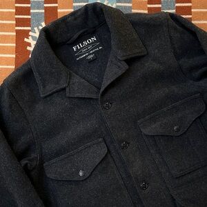 🇺🇸 Filson Charcoal Mackinaw Wool Cruiser